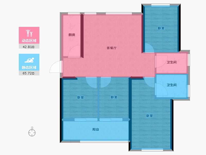 福建省-福州市-世茂福晟滨江时代-98.01-户型库-动静分区