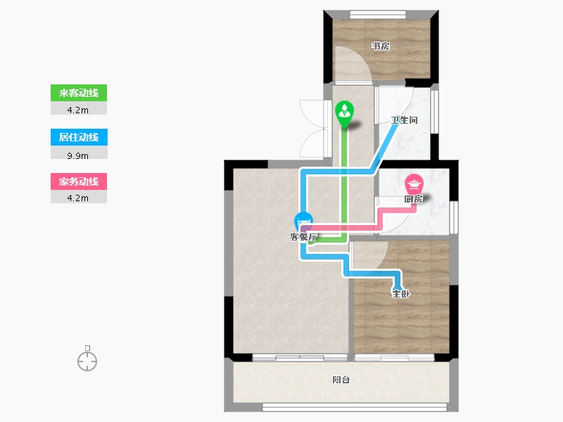 福建省-厦门市-海峡1号-55.01-户型库-动静线