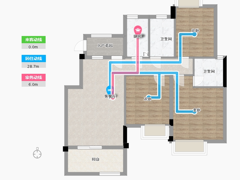 江西省-南昌市-美高东郊紫园-86.01-户型库-动静线