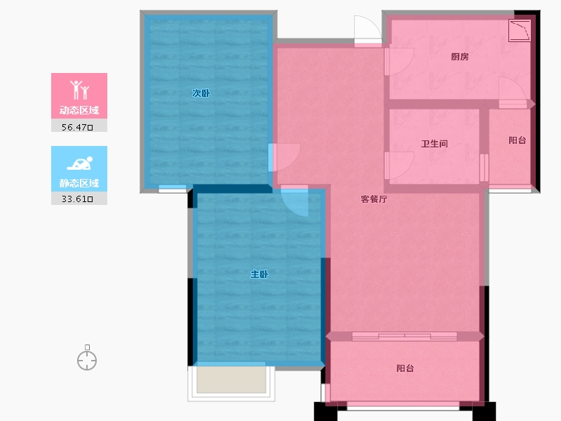 江西省-九江市-海正绿城-79.80-户型库-动静分区