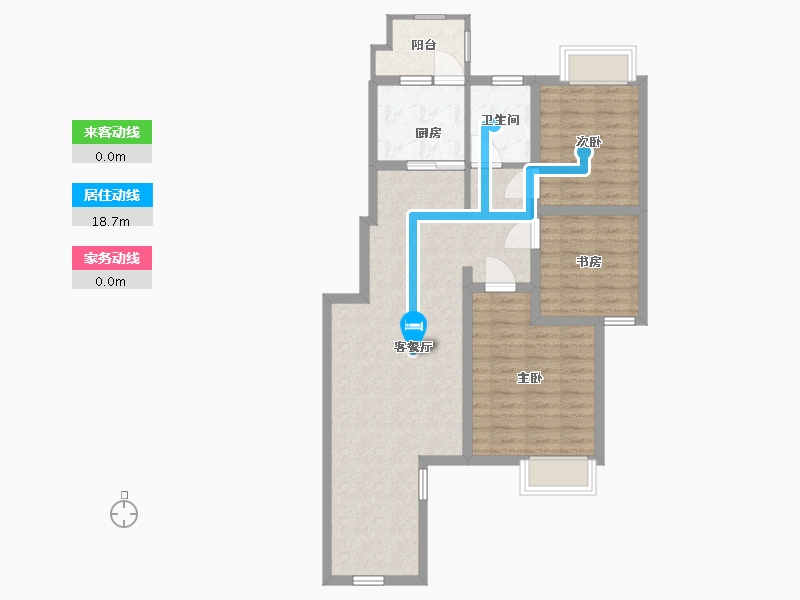 江西省-南昌市-东投阳光城-83.00-户型库-动静线