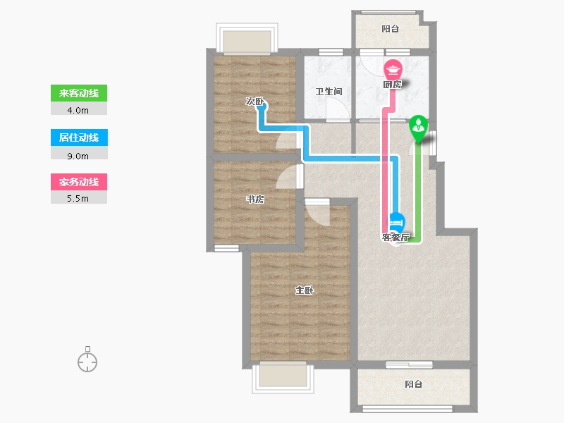 江西省-南昌市-东投阳光城-79.50-户型库-动静线