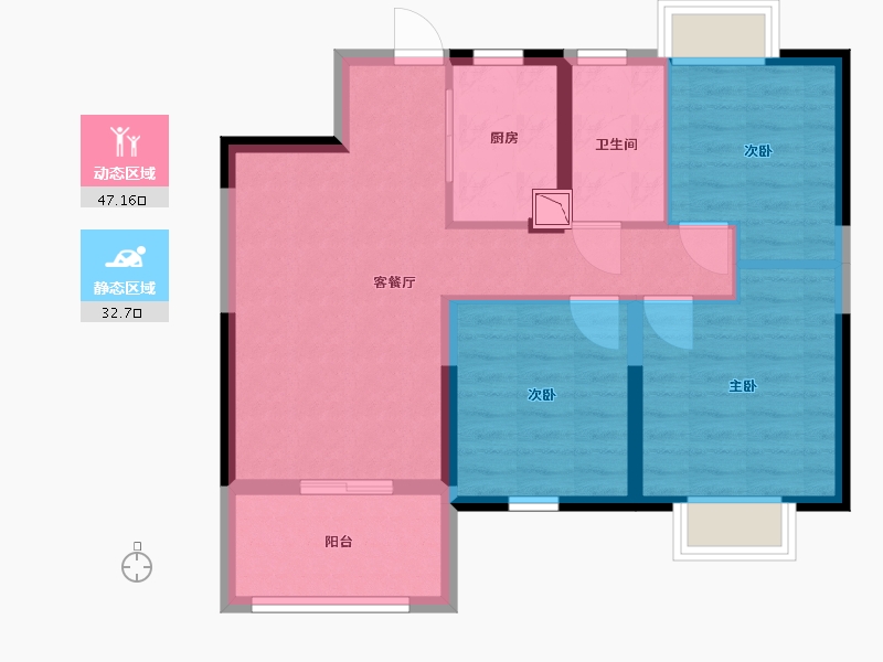 江西省-南昌市-悦珑府-71.00-户型库-动静分区