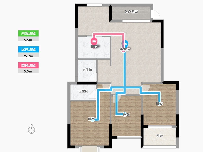 福建省-福州市-德成名郡-104.00-户型库-动静线