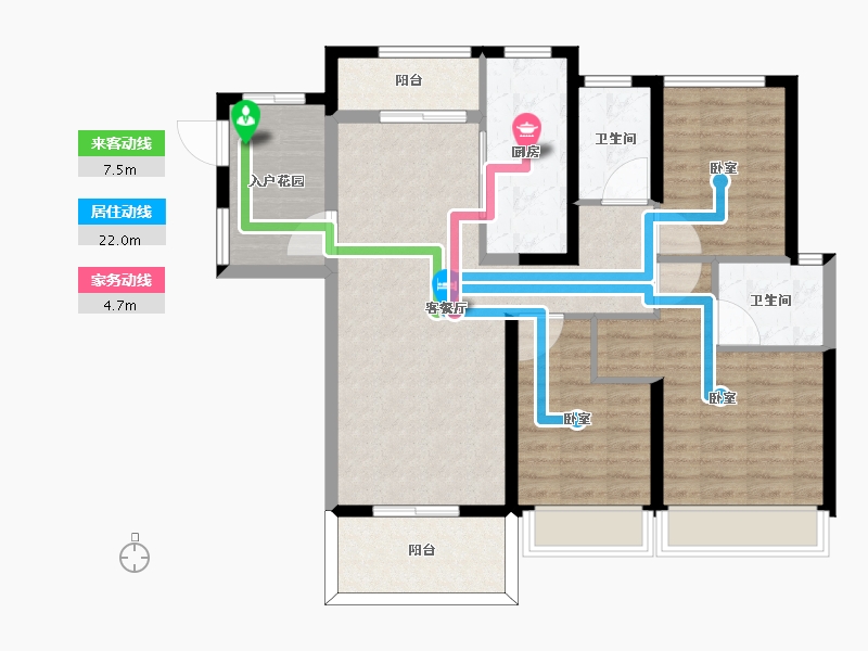 浙江省-宁波市-尚都城奥特莱斯-97.01-户型库-动静线