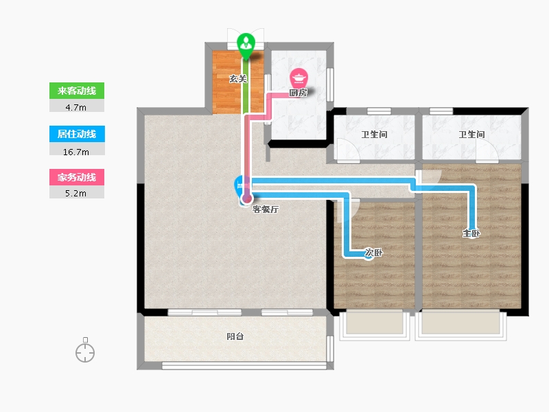 安徽省-阜阳市-天筑郦城-98.79-户型库-动静线