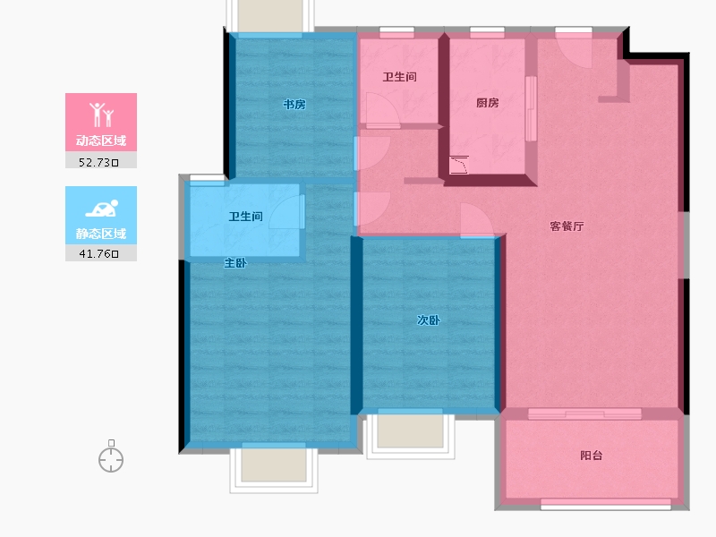 江西省-南昌市-新力尊园-84.00-户型库-动静分区