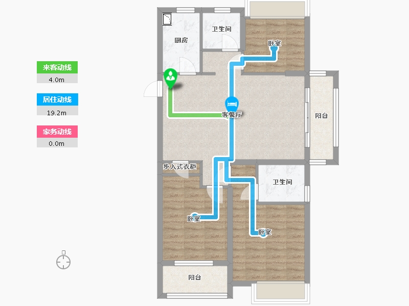 浙江省-温州市-石榴玉兰湾-86.00-户型库-动静线