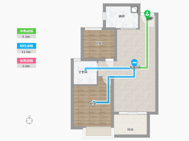 安徽省-合肥市-大富鸿学府-64.00-户型库-动静线