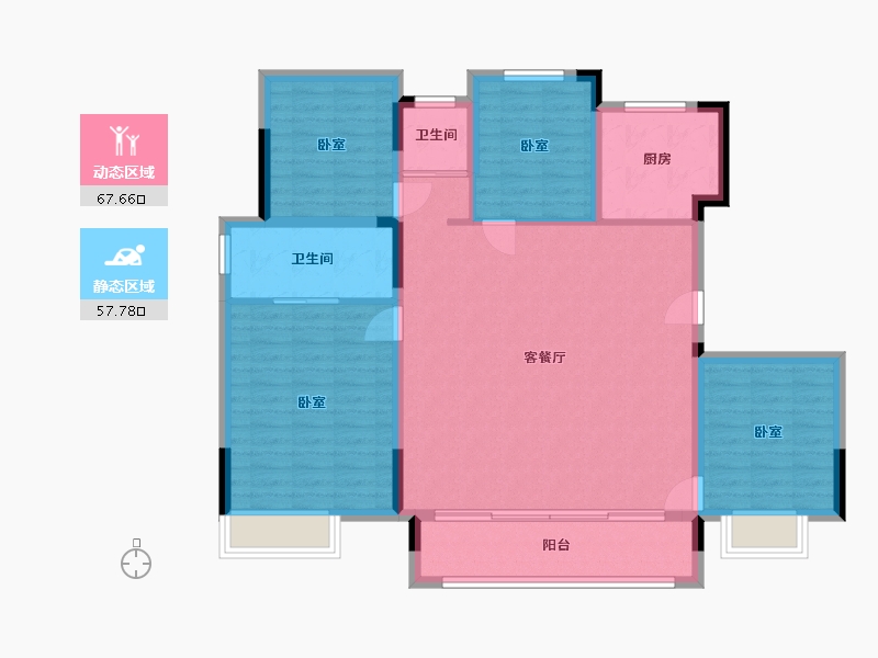 浙江省-湖州市-仁皇·燕澜府-114.00-户型库-动静分区