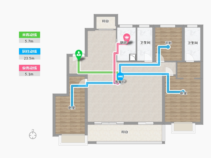 安徽省-合肥市-大富鸿学府-124.01-户型库-动静线