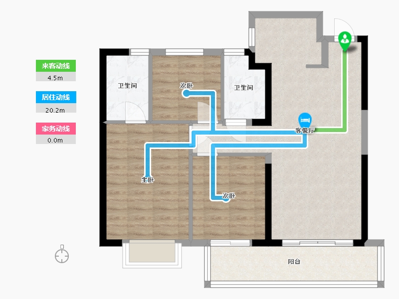 福建省-福州市-建发融侨山海大观-79.00-户型库-动静线