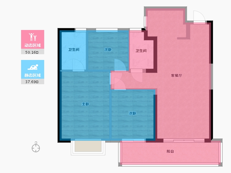 福建省-福州市-建发融侨山海大观-79.00-户型库-动静分区