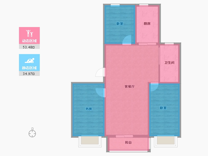 安徽省-池州市-浦西新城-79.00-户型库-动静分区