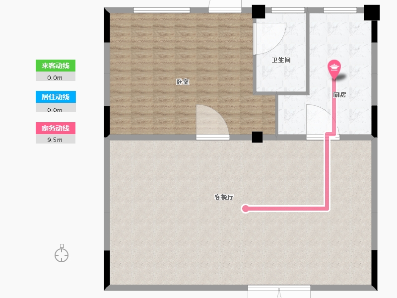 浙江省-金华市-联利江南里-135.00-户型库-动静线