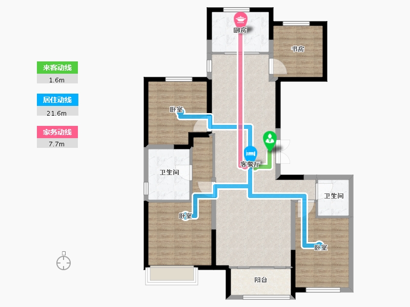 山东省-济南市-长青艺墅-119.00-户型库-动静线