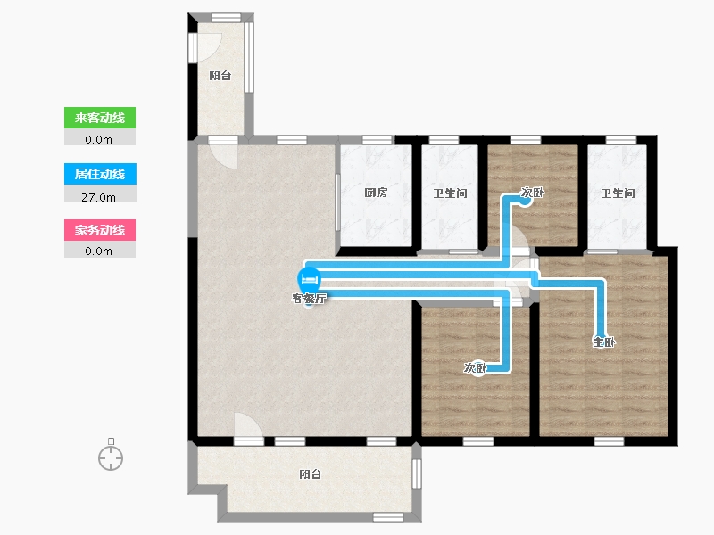 山东省-青岛市-辛安府-104.05-户型库-动静线