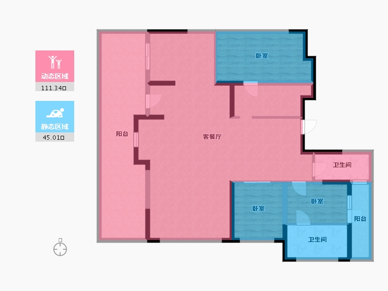 宁夏回族自治区-银川市-万科锦宸-140.92-户型库-动静分区