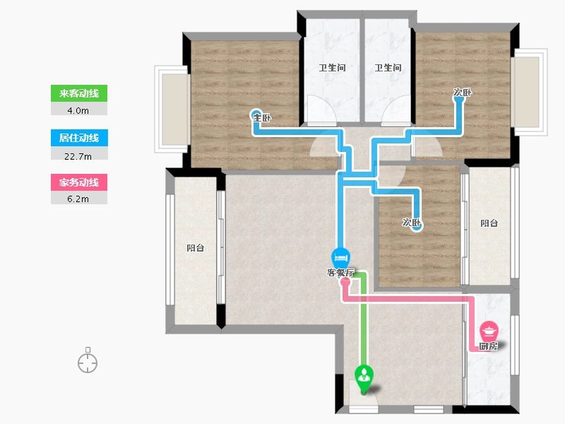 福建省-南平市-新城中心御峰-93.00-户型库-动静线