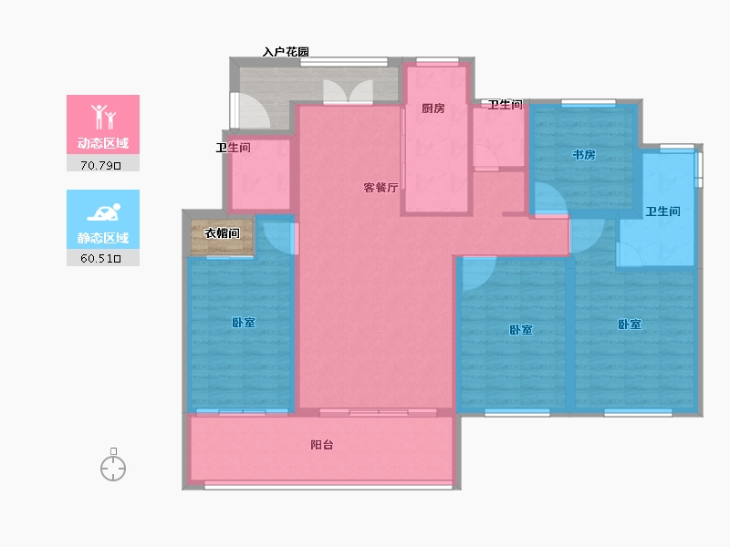 安徽省-芜湖市-紫约拉菲庄园-126.00-户型库-动静分区