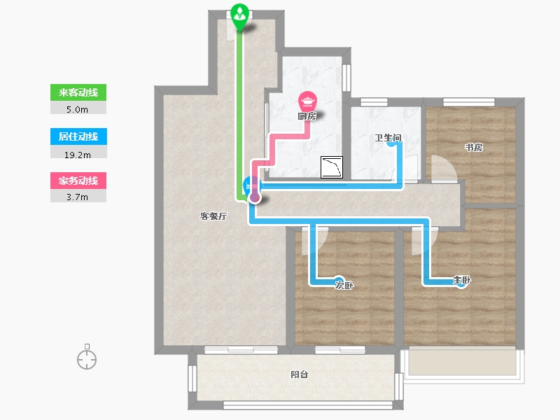 江苏省-徐州市-融创工润 淮海壹号 六樟台-81.00-户型库-动静线