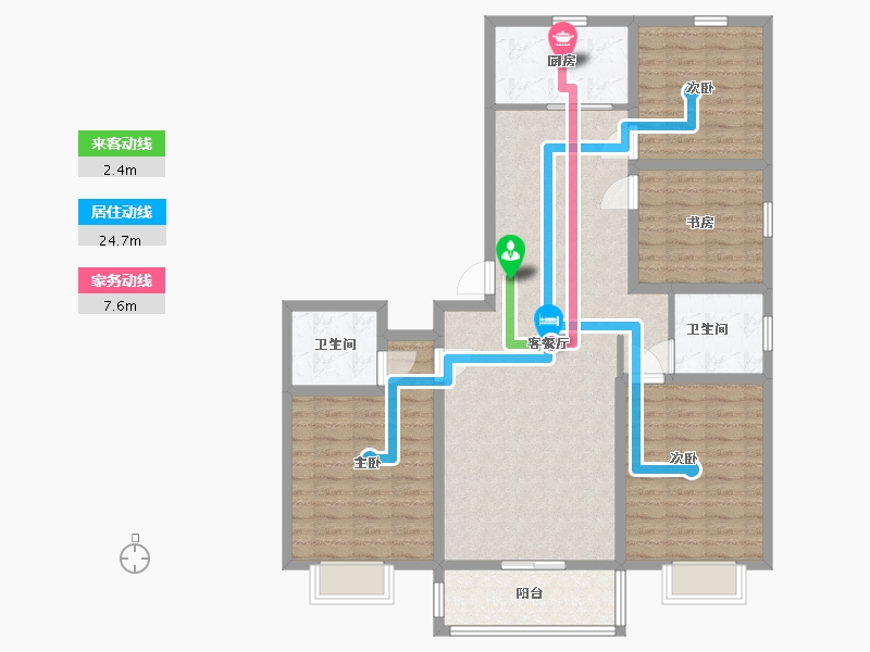 山东省-青岛市-盛泰首府-117.00-户型库-动静线