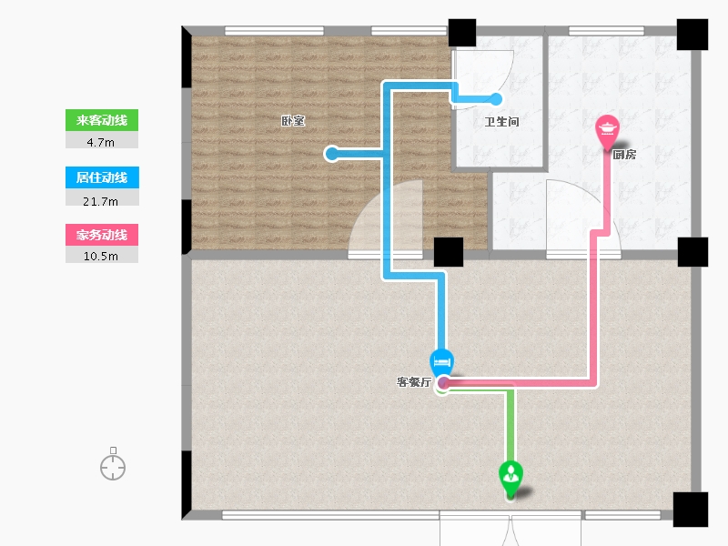 浙江省-金华市-联利江南里-165.00-户型库-动静线