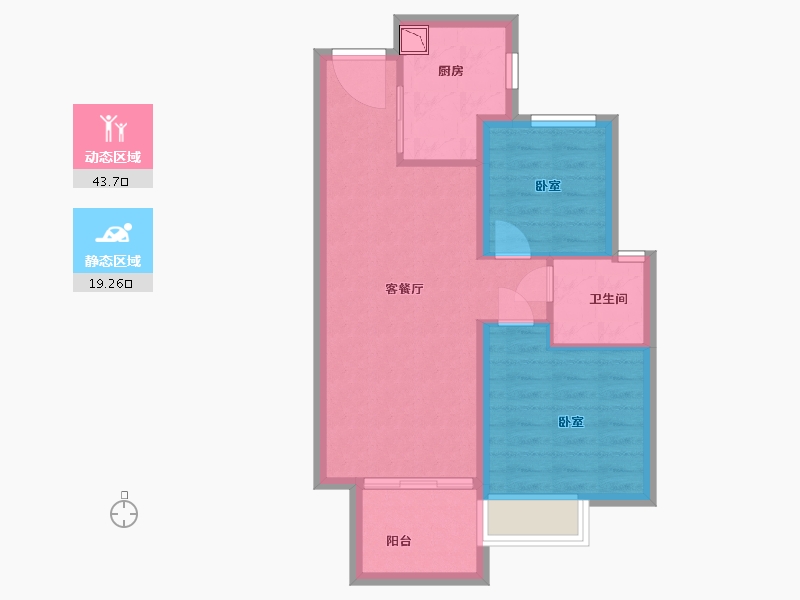 安徽省-合肥市-大富鸿学府-56.00-户型库-动静分区