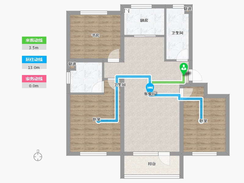 山东省-青岛市-康大叶语东山-88.00-户型库-动静线