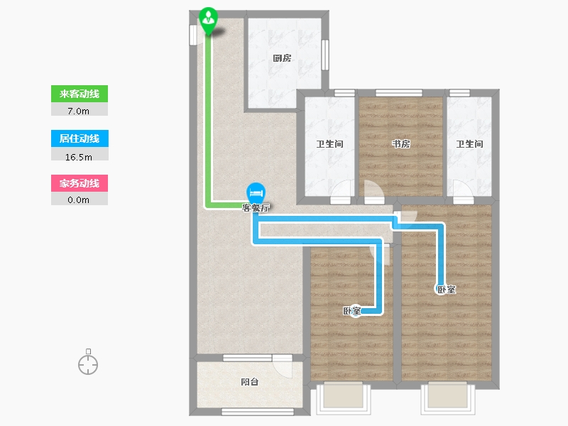 山东省-青岛市-青特星城-94.99-户型库-动静线