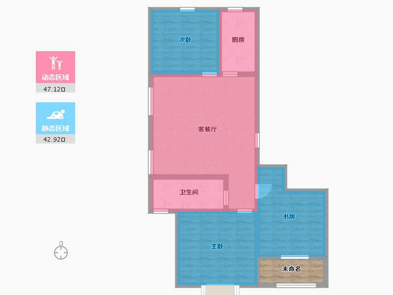 山东省-青岛市-岛里天成-84.77-户型库-动静分区