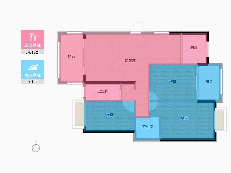 福建省-南平市-新城中心御峰-94.00-户型库-动静分区