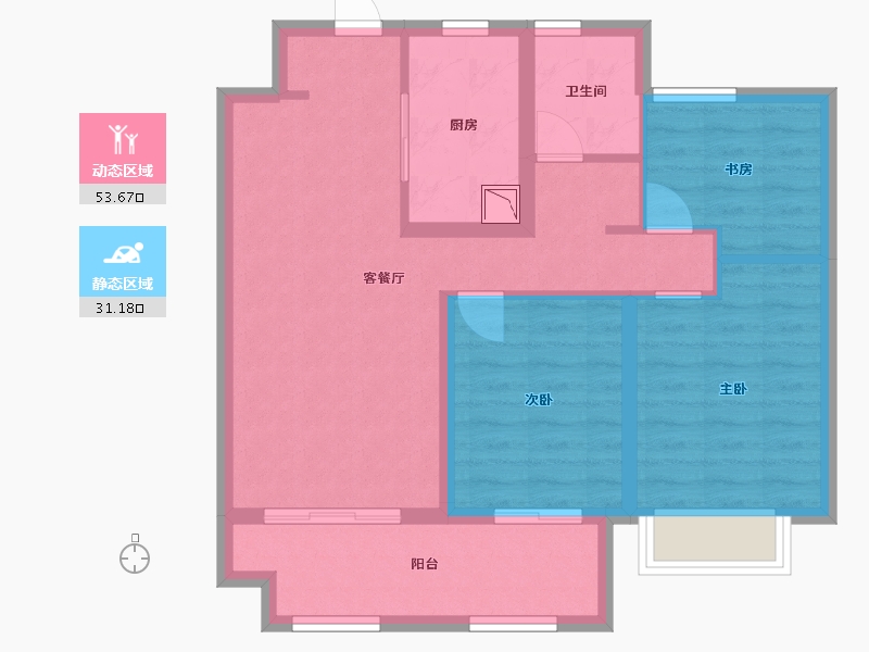 江西省-九江市-悦隽中央公园-75.16-户型库-动静分区