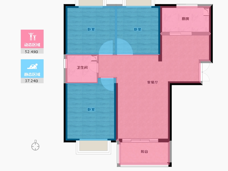 福建省-泉州市-南安明发国际城-80.74-户型库-动静分区