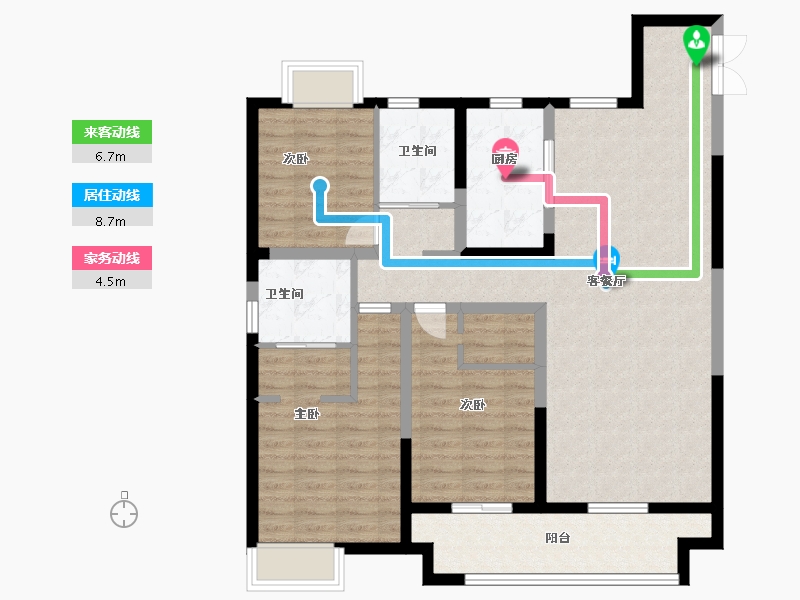 江西省-九江市-嘉圆·悦湖居-101.60-户型库-动静线