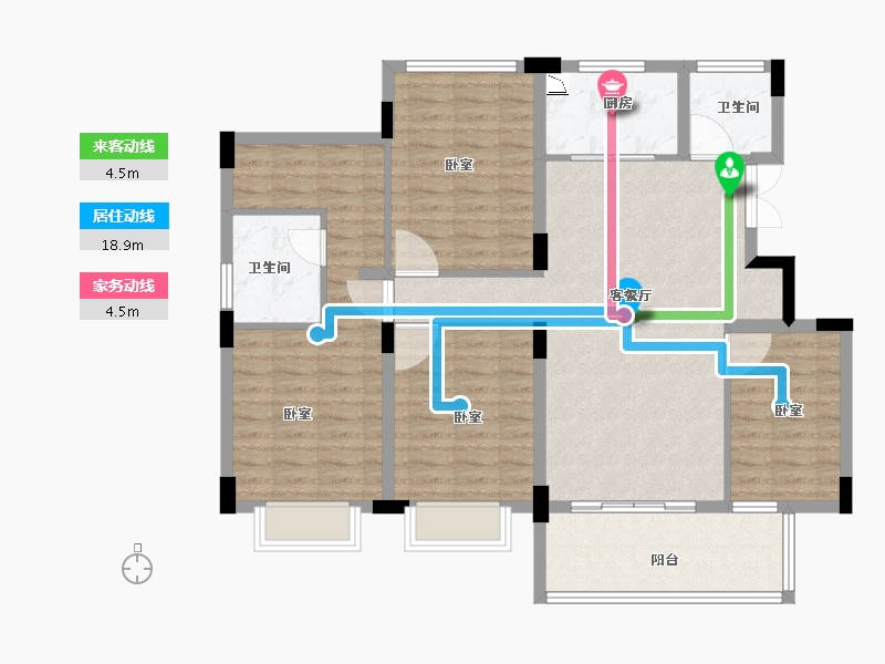 浙江省-丽水市-德光德锦苑-109.10-户型库-动静线