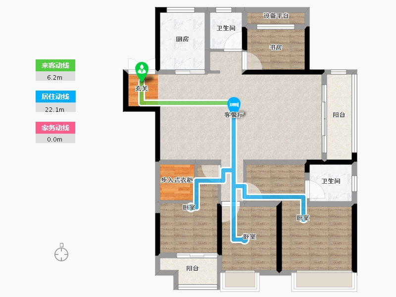 浙江省-湖州市-湖州新城吾悦广场-114.00-户型库-动静线