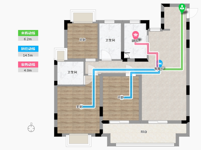 江西省-九江市-悦隽中央公园-89.60-户型库-动静线