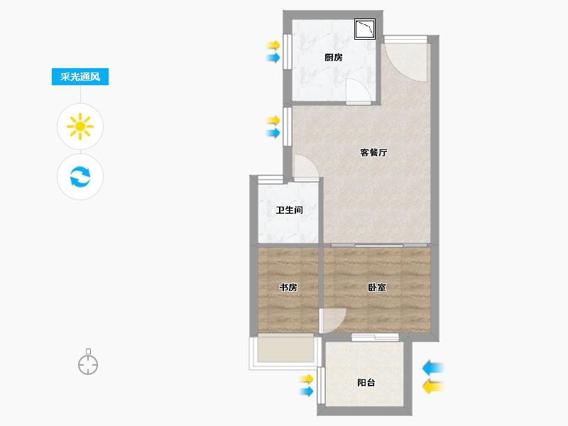 安徽省-合肥市-大富鸿学府-44.00-户型库-采光通风