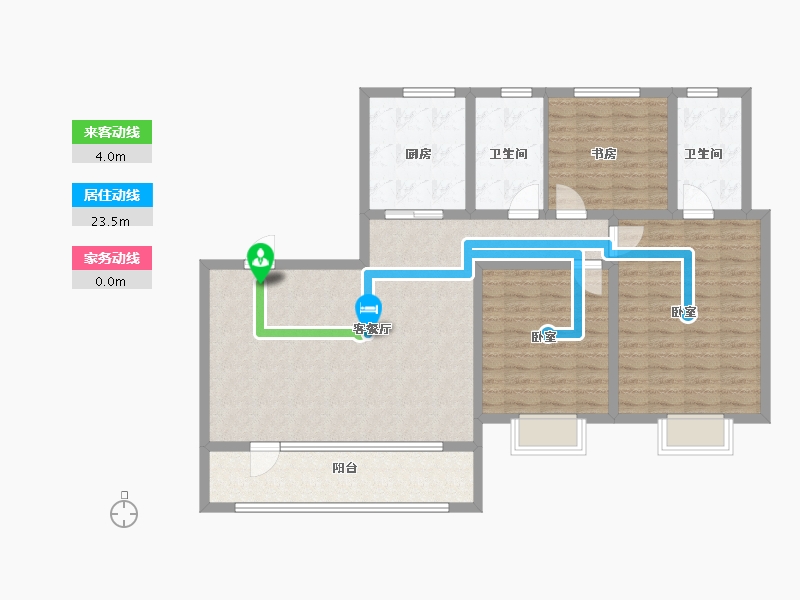 山东省-青岛市-青特星城-114.00-户型库-动静线