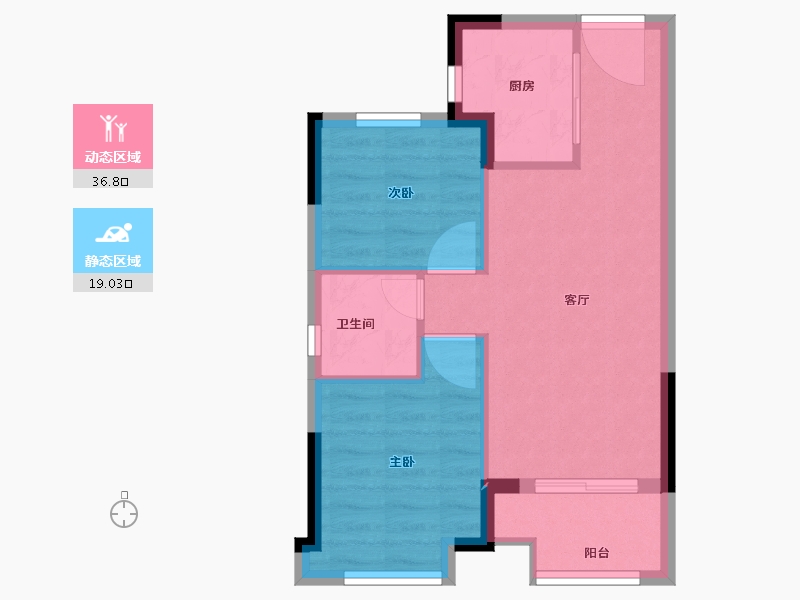 福建省-福州市-世茂远洋·东江湾悦境-50.00-户型库-动静分区