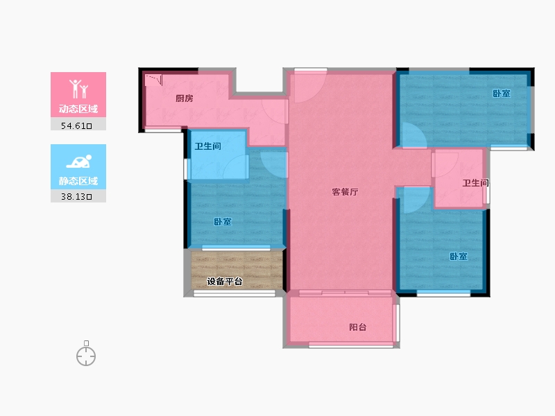 福建省-泉州市-蓝光万顺雍锦源-88.00-户型库-动静分区