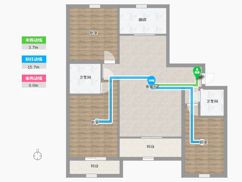 宁夏回族自治区-银川市-汇融静园-108.00-户型库-动静线