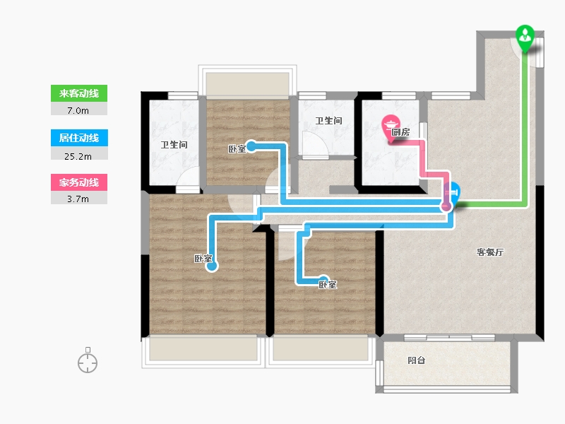 安徽省-芜湖市-雅旭新乐府-92.99-户型库-动静线