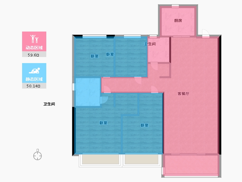 浙江省-温州市-碧桂园文澜豪庭-99.99-户型库-动静分区