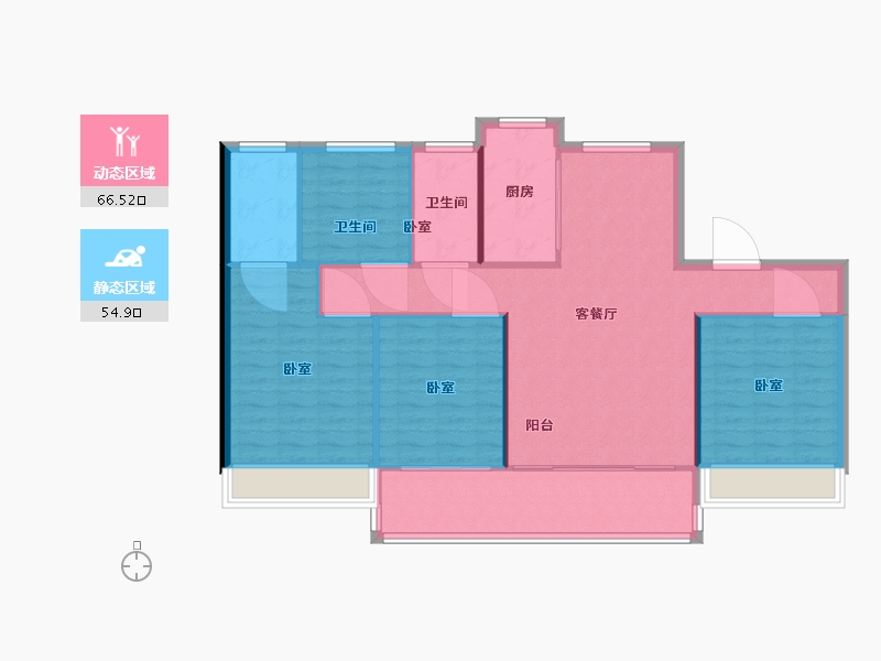 浙江省-温州市-碧桂园文澜豪庭-112.01-户型库-动静分区