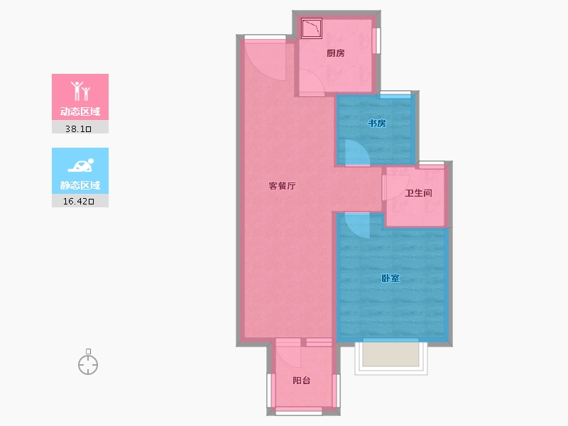 安徽省-合肥市-大富鸿学府-48.00-户型库-动静分区