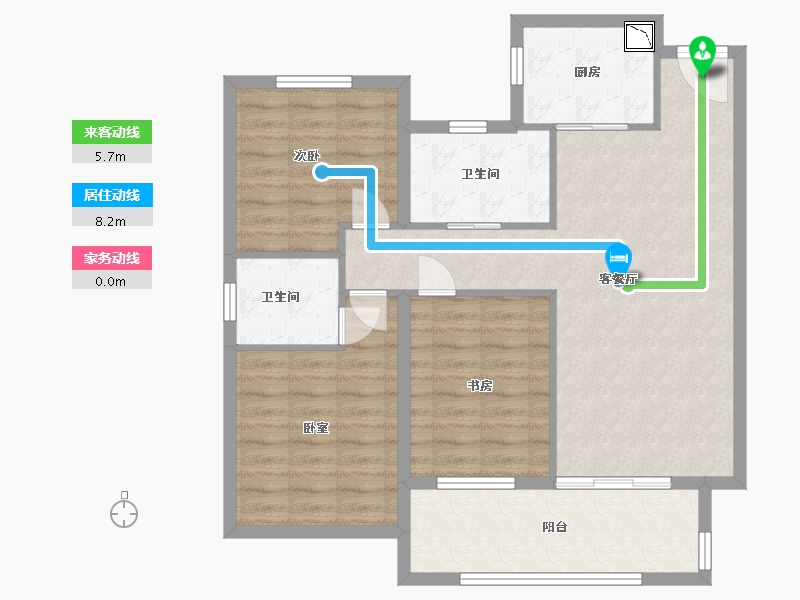 安徽省-合肥市-大富鸿学府-92.00-户型库-动静线