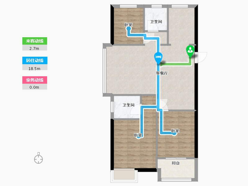 浙江省-温州市-万城杭安府-78.00-户型库-动静线