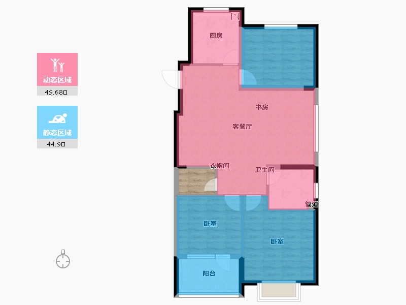 山东省-青岛市-国汇观海领御-88.00-户型库-动静分区